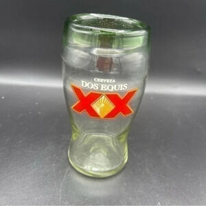 Dos‎ Equis Cerveza Promo Glass Beer Glass Brewery 6"
